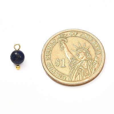 Natural Mixed Gemstone Charms X-PALLOY-JF00992-01-1