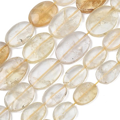 Heated Natural Citrine Beads Strands G-L650-G01-01-1