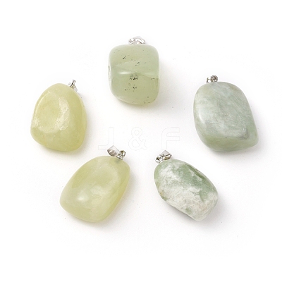 Natural New Jade Pendants G-K302-B08-1