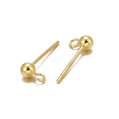 925 Sterling Silver Ear Stud Findings X-STER-K167-042B-G-1