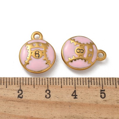 Ion Plating(IP) 304 Stainless Steel Pendants STAS-R008-07G-03-1