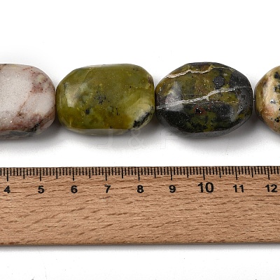 Natural Yellow Turquoise(Jasper) Beads Strands GG-CBA56E5-04-1