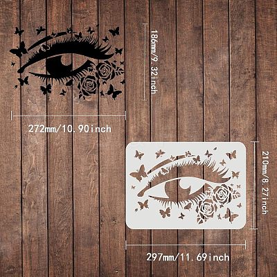 Plastic Reusable Drawing Painting Stencils Templates DIY-WH0202-267-1