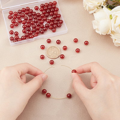 Natural Carnelian Beads Strands G-AR0002-05-1