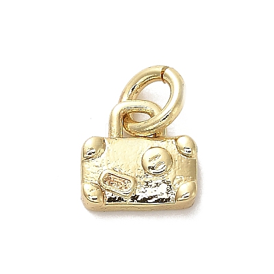 Golden Brass Charms KK-H493-01G-08-1