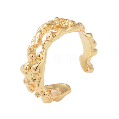 Brass Open Cuff Ring LS-RJEW-R143-01E-G-1