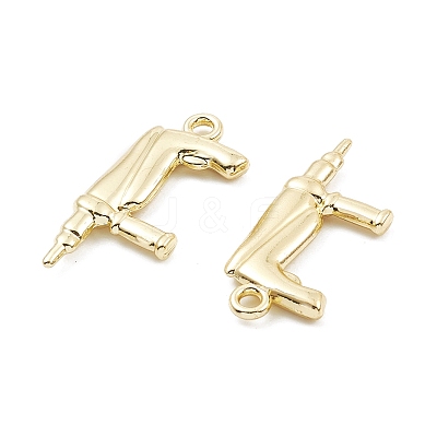 Rack Plating Alloy Pendants PALLOY-K003-07LG-1