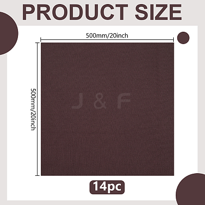 7Pcs Cotton Pure Color Fabric AJEW-WH0481-631D-1