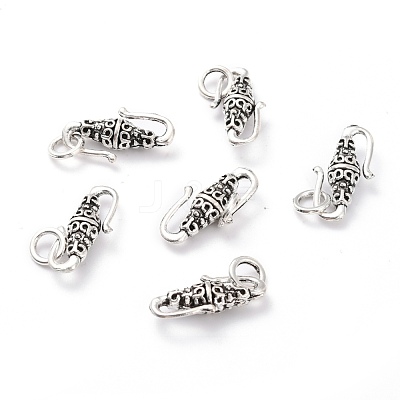 Tibetan Style Alloy S-Hook Clasps PALLOY-P224-25AS-1