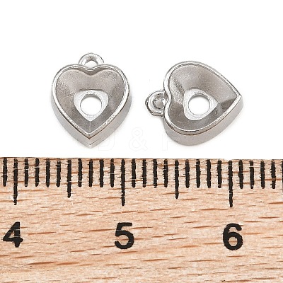 304 Stainless Steel Charm Rhinestone Settings SA-CBAC865-06B-P-1