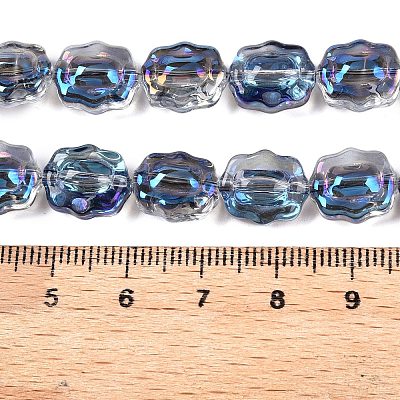 Electroplate Glass Beads Strands EGLA-T021-05I-1