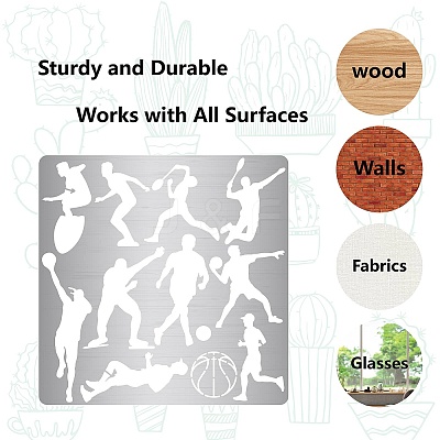 Sport Theme Stainless Steel Cutting Dies Stencils DIY-WH0238-149-1