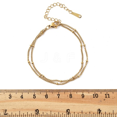 304 Stainless Steel Multi-strand Bracelets BJEW-Q051-02G-A-1