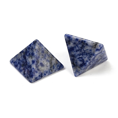 Natural & Synthetic Mixed Gemstone Orgonite Pyramid Display Decorations G-C186-07-1