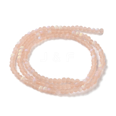 Imitation Jade Glass Beads Strands EGLA-A034-T2mm-MB21-1