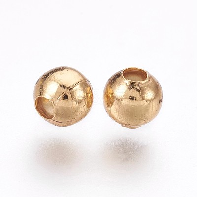 304 Stainless Steel Beads X-STAS-P220-05G-01-1