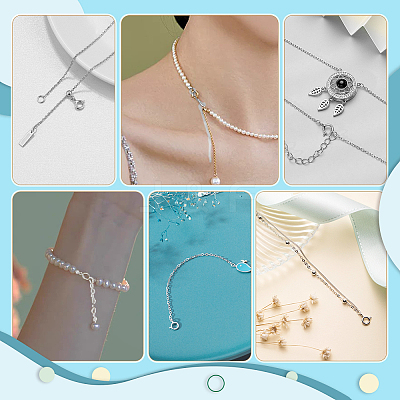 10Pcs 2 Styles 925 Sterling Silver Spring Ring Clasps STER-GA0001-21-1