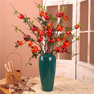 Plastic Simulation Pomegranate AJEW-WH0270-049-1