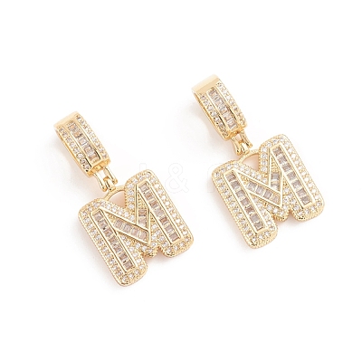 Brass Micro Pave Cubic Zirconia Pendants ZIRC-G165-13G-M-1