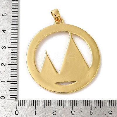 Rack Plating Brass Pendants KK-U022-10G-1