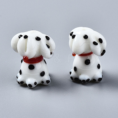 Handmade Bumpy Lampwork Beads Strands LAMP-Q031-002-1