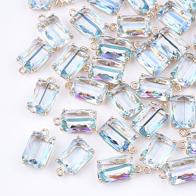 Transparent Glass Pendants X-GLAA-T007-20A-1