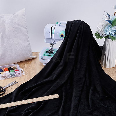 Polyester Plush Fabric DIY-WH0504-296B-1