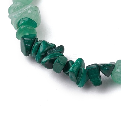 Gemstone Stretch Bracelet BJEW-JB11012-04-1