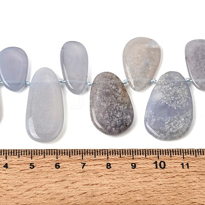Natural Blue Chalcedony Beads Strands G-NH0075-A01-01-1