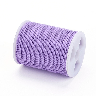 Round Waxed Polyester Cord YC-G006-01-1.0mm-11-1