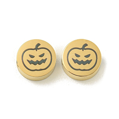 Halloween 304 Stainless Steel Beads STAS-U017-01G-D-1