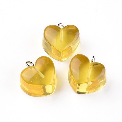 Resin Pendants RESI-WH0008-12C-1