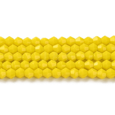 Opaque Solid Color Imitation Jade Glass Beads Strands EGLA-A039-P4mm-D05-1