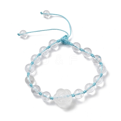 Adjustable Natural Mixed Gemstone Beads Braided Bead Bracelets for Women BJEW-L713-A-1