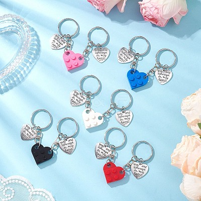 Valentine's Day Resin & Alloy Keychain KEYC-JKC01152-1
