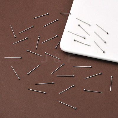 Tarnish Resistant 304 Stainless Steel Ball Head pins STAS-M010-20mm-01-1