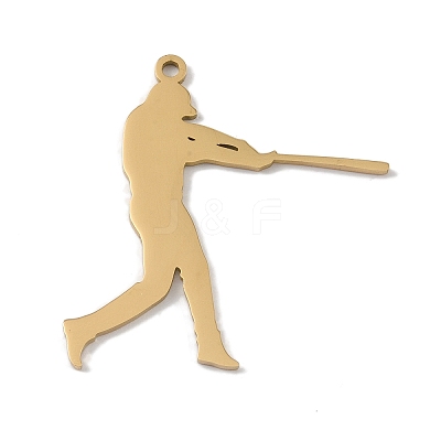 304 Stainless Steel Pendants STAS-B062-01A-G-1