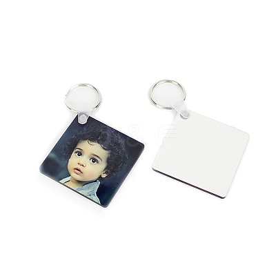 Sublimation Double-Sided Blank MDF Keychains ZXFQ-PW0001-045-1