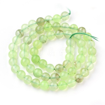 Natural Prehnite Beads Strands G-I250-01C-1