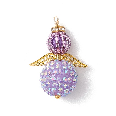Seed Beads Alloy Pendants PALLOY-MZ00284-1