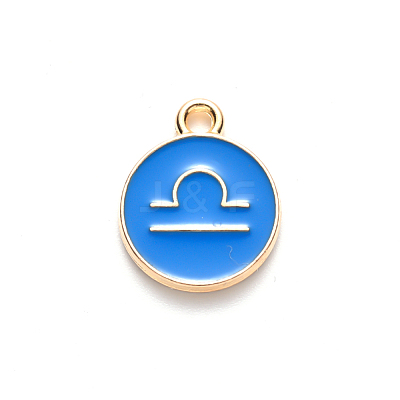 Alloy Enamel Pendants X-ENAM-S124-01A-02K-1