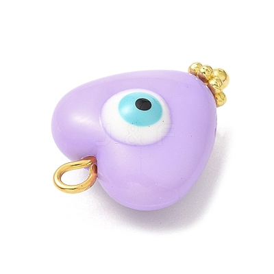 Evil Eye Resin Pendants PALLOY-JF02127-01-1