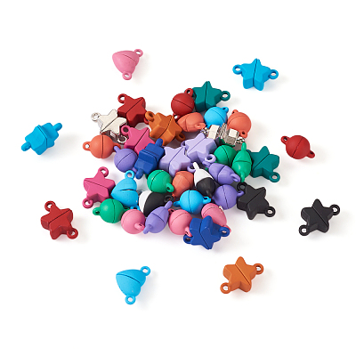 42 Sets 21 Styles Alloy Magnetic Clasps FIND-TA0001-95-1