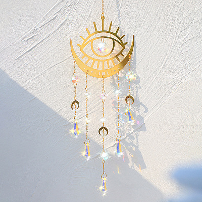 Alloy Evil Eye Pendant Decorations PW-WG26991-01-1