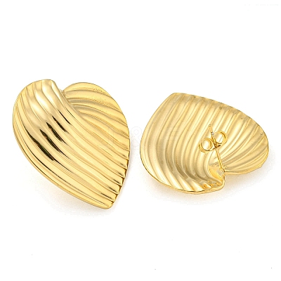 Ion Plating(IP) 304 Stainless Steel Ear Studs EJEW-P270-06A-G-1