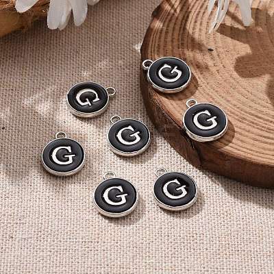 Platinum Plated Alloy Charms X-ENAM-S118-02G-P-1