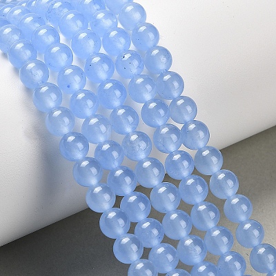 Natural & Dyed Malaysia Jade Bead Strands X-G-A146-6mm-A20-1