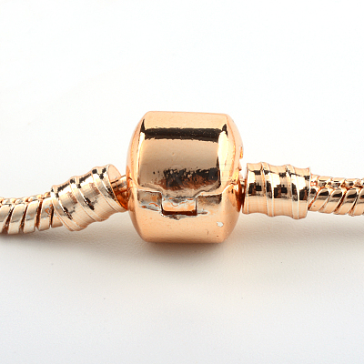 Brass European Style Bracelets for Jewelry Making KK-R031-03-1