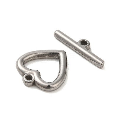 Non-Tarnish 304 Stainless Steel Toggle Clasps STAS-Q324-04P-1
