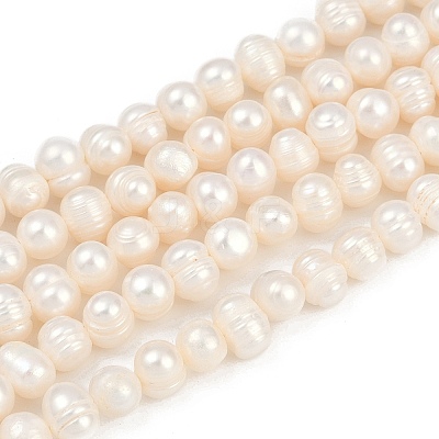 Natural Cultured Freshwater Pearl Beads Strands PEAR-I007-07Y-08A-1